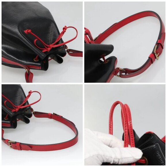 LOUIS VUITTON Epi Noe Shoulder Bag Bicolor Black Red M44017 LV Auth gh522 - Picture 16 of 16